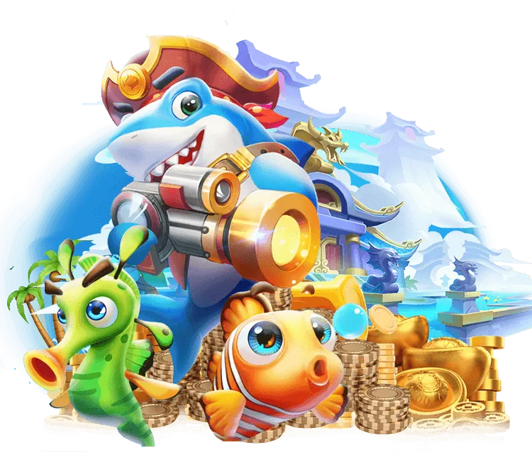 Màn hình chơi game Bắn Cá fcb8 vip với nhiều loài cá và hiệu ứng đẹp mắt